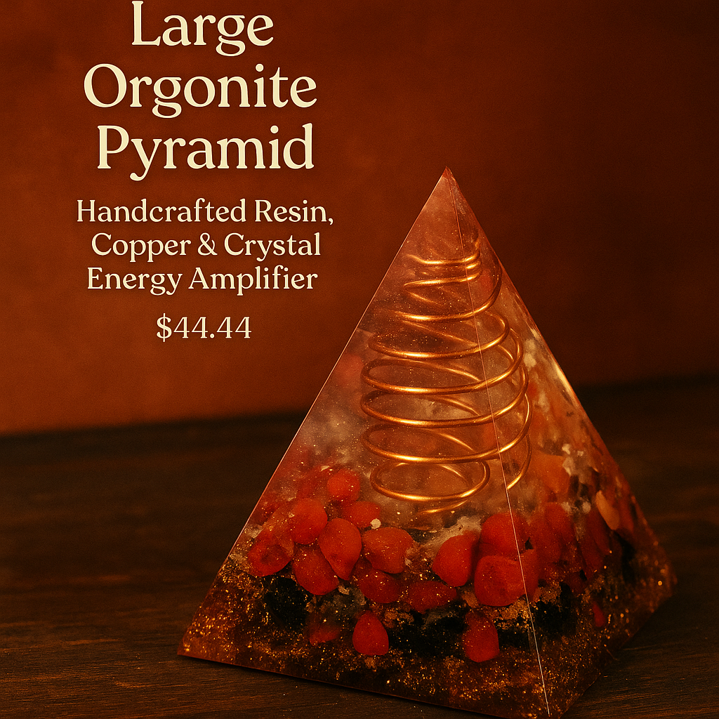 Fire Line – Large Orgonite Pyramid