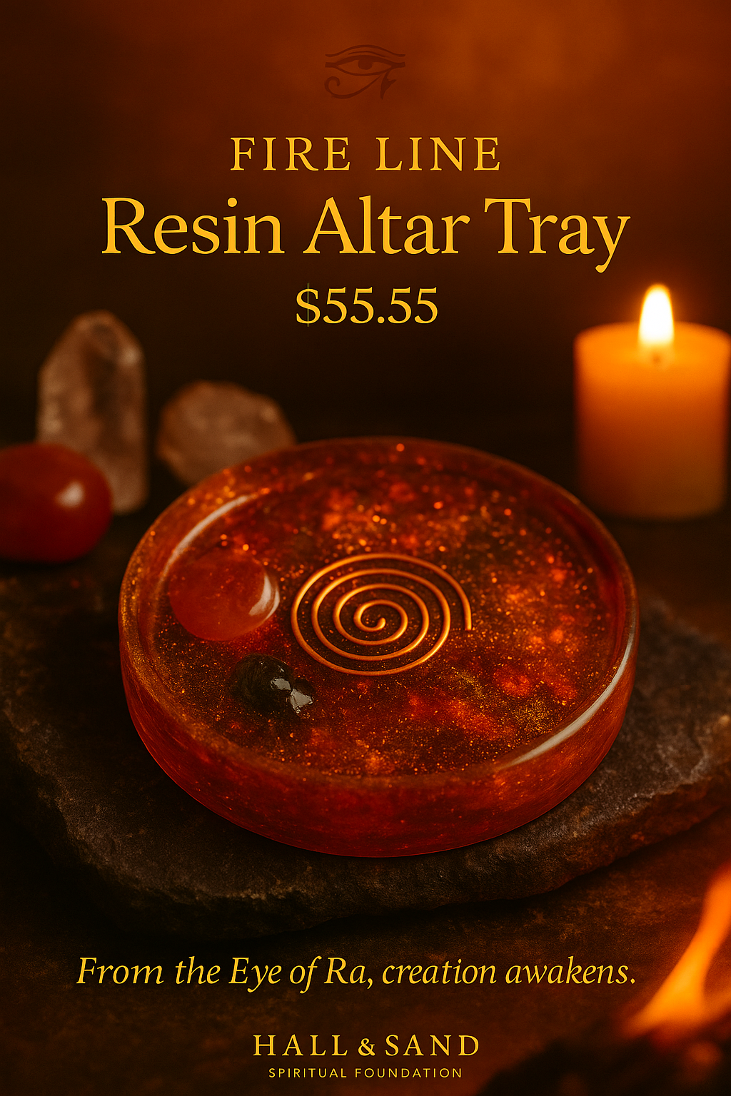 Fire Line – Resin Altar Trays