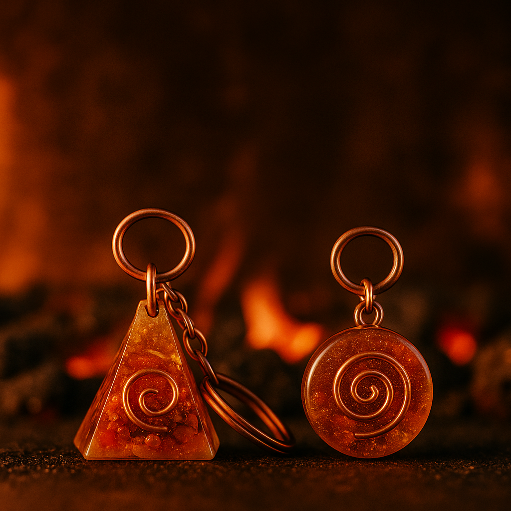 Fire Line – Resin & Copper Keychains