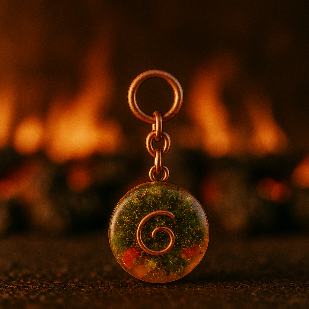 Fire Line – Resin & Copper Keychains