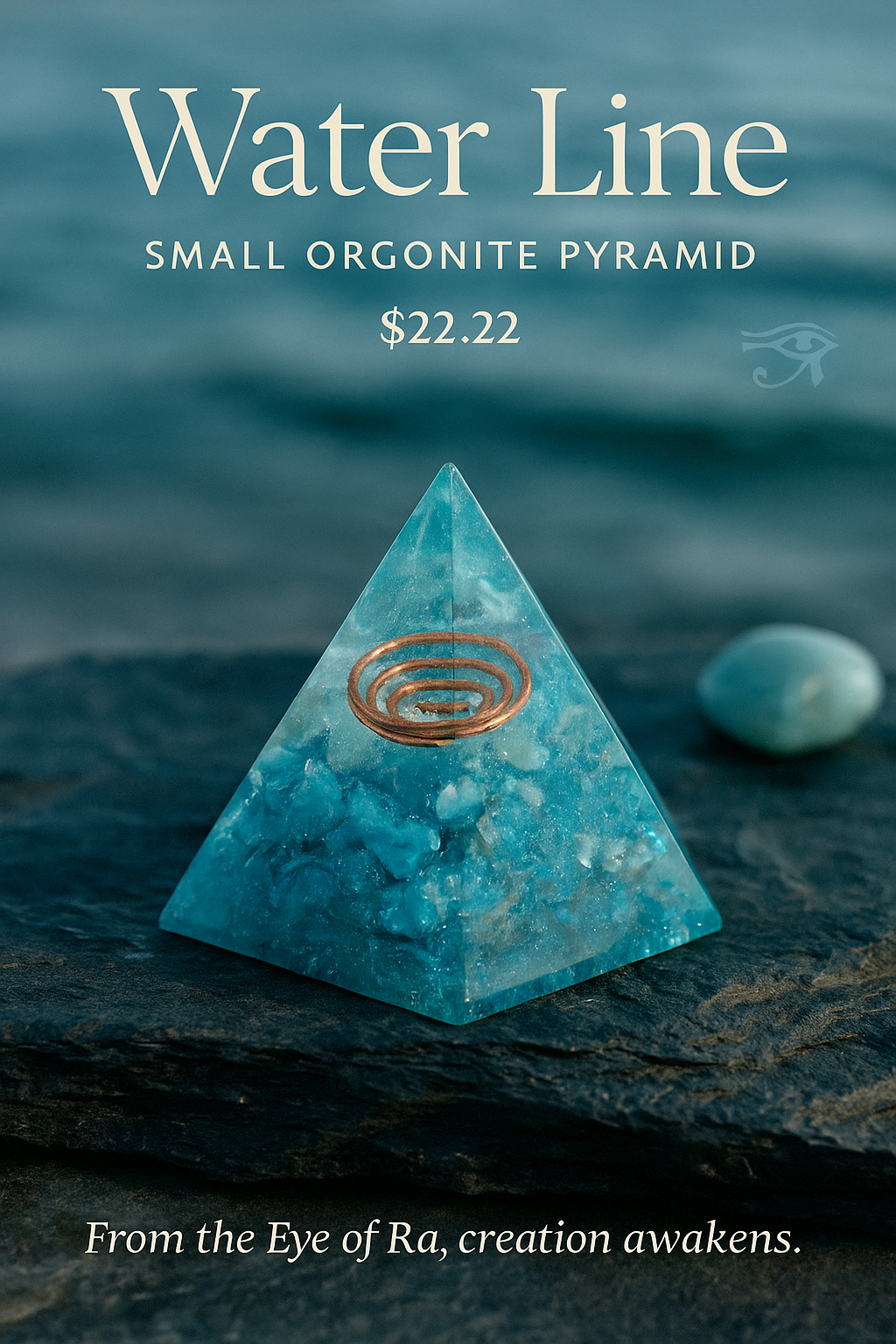 Water Line – Small Orgonite Pyramid