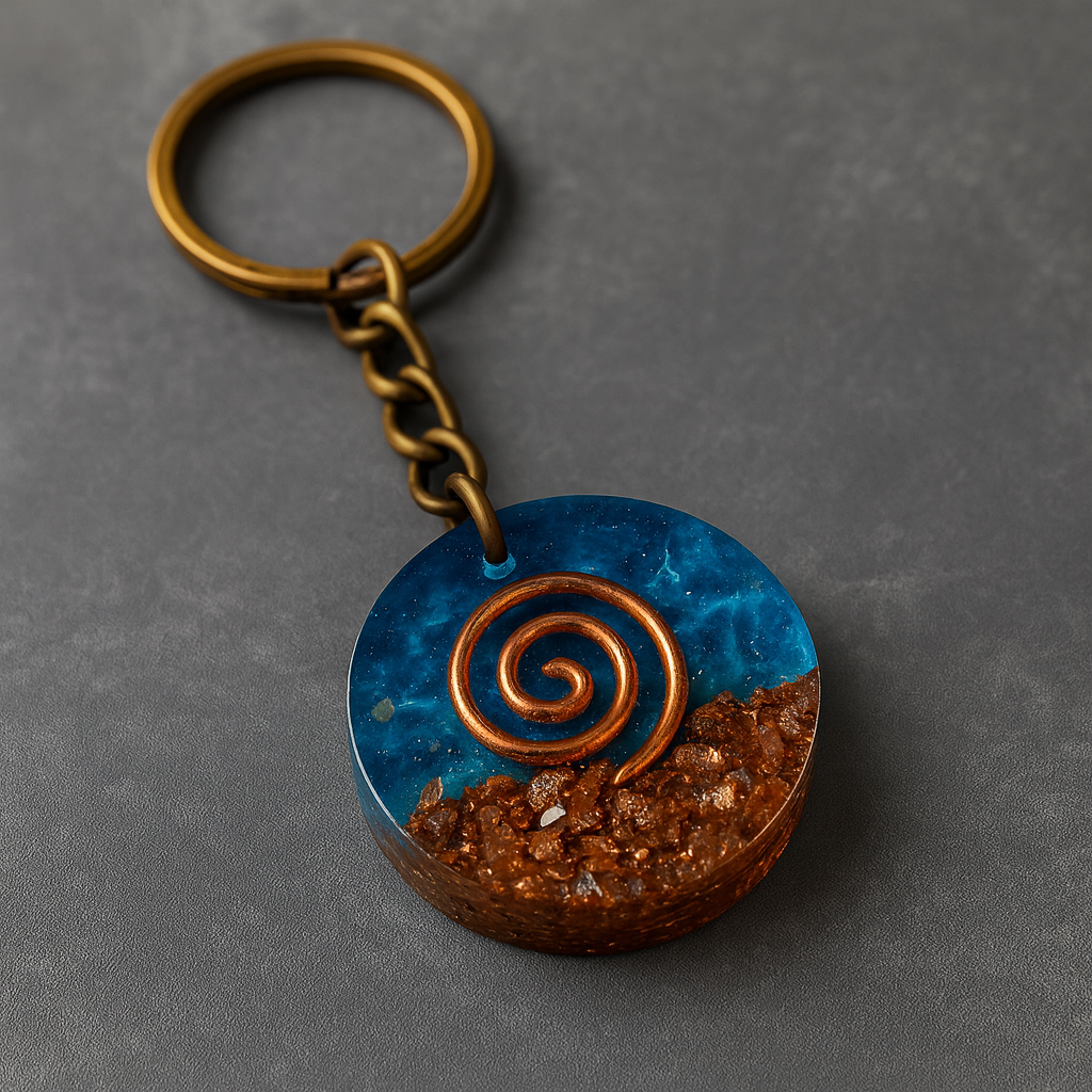 Water Line – Resin & Copper Keychains