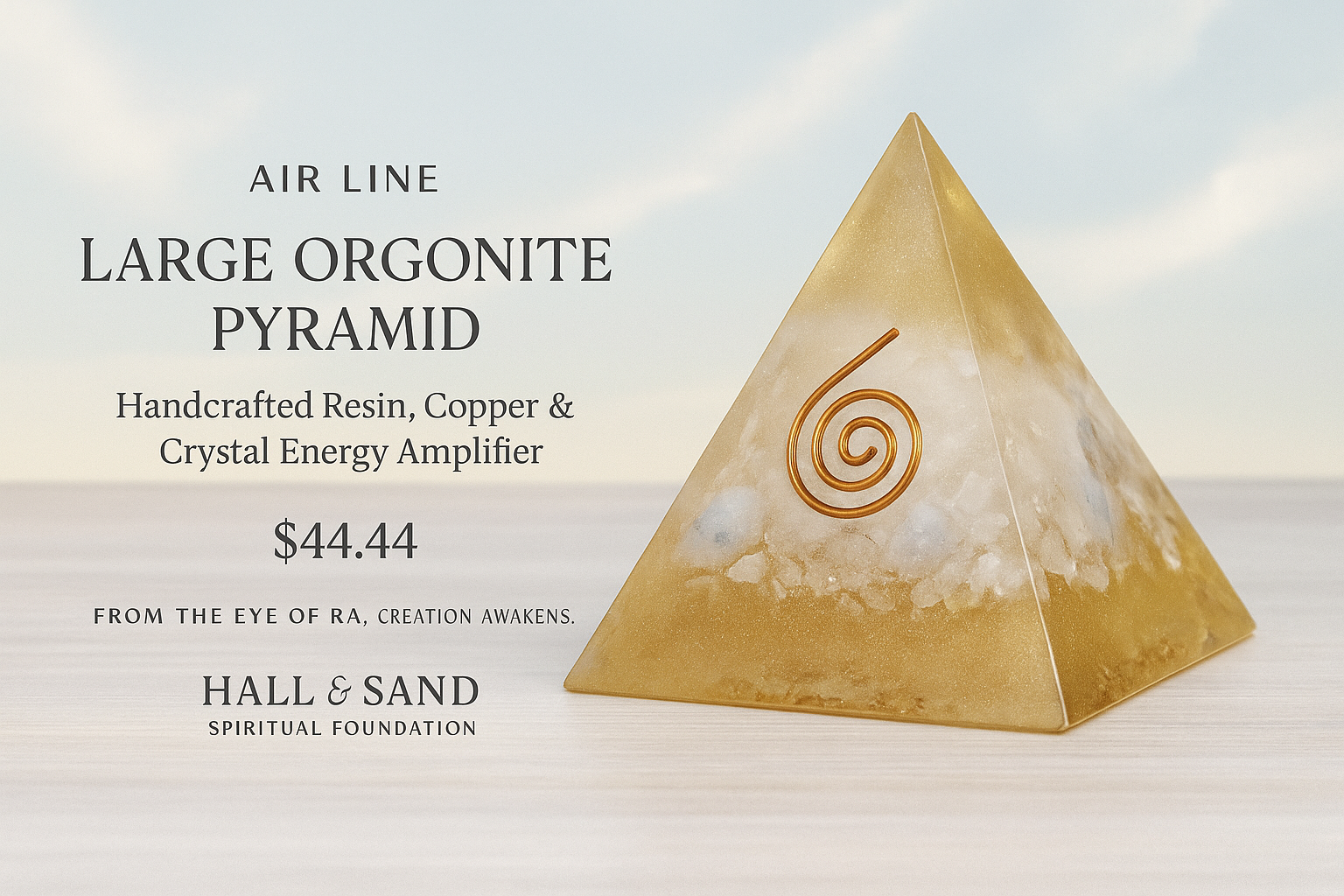 Air Line – Large Orgonite Pyramid