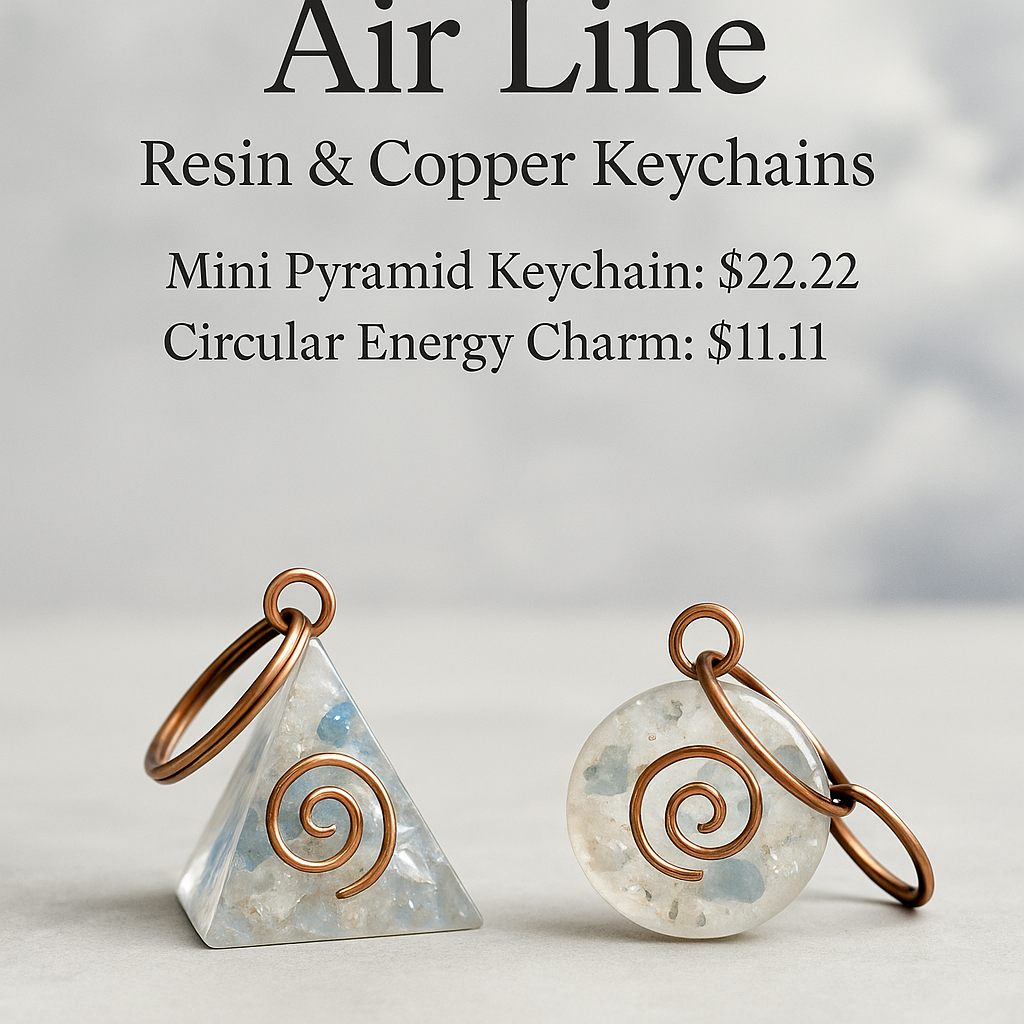 Air Line – Resin & Copper Keychains