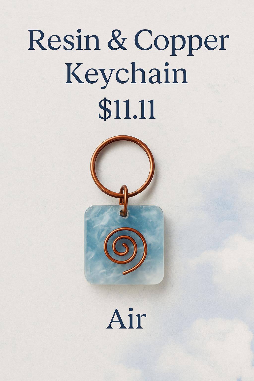 Air Line – Resin & Copper Keychains