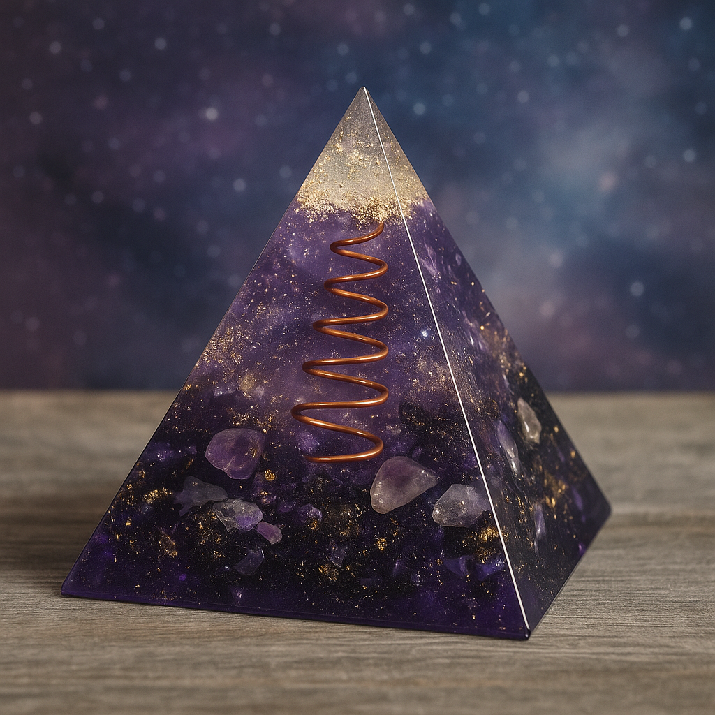 Cosmic Line – Large Orgonite Pyramid