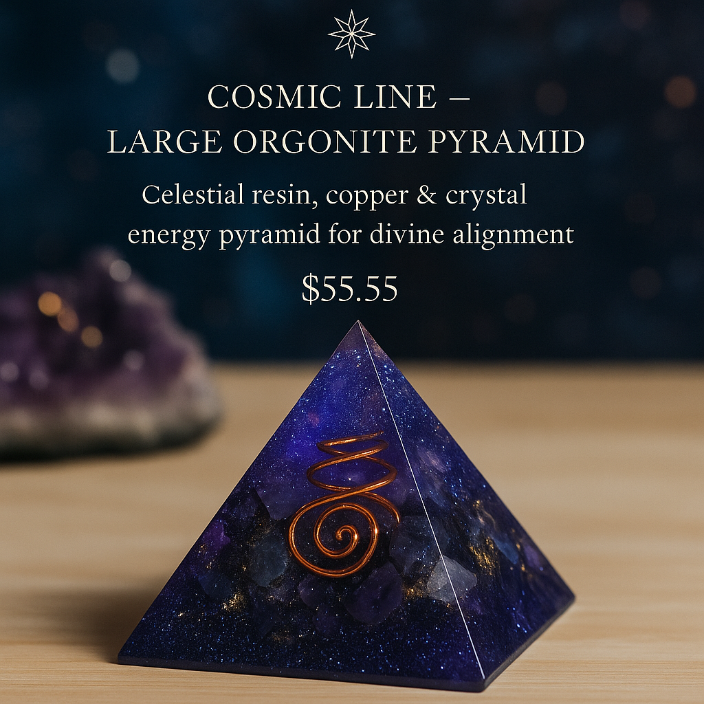 Cosmic Line – Large Orgonite Pyramid