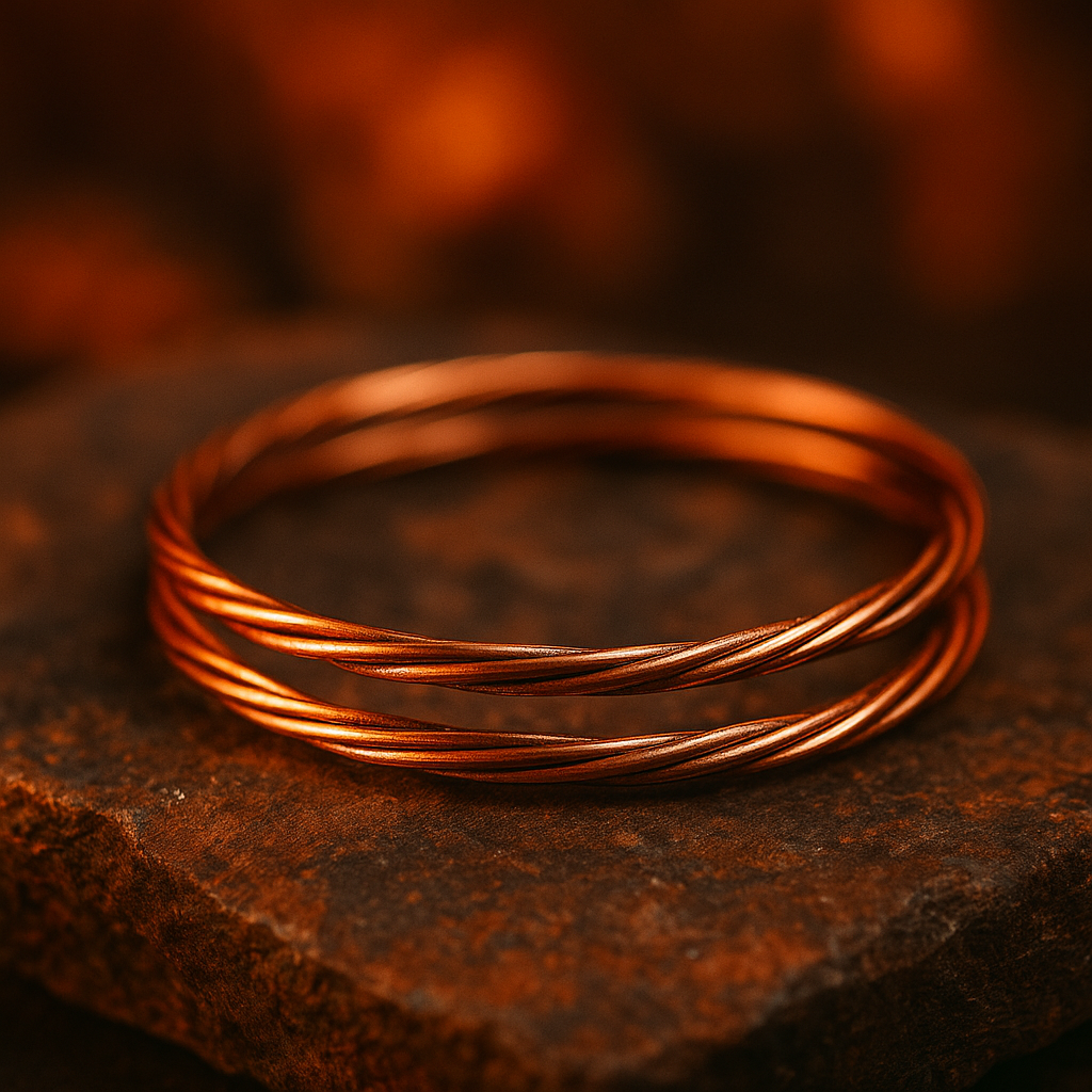 Fire Line – Copper & Crystal Bracelets