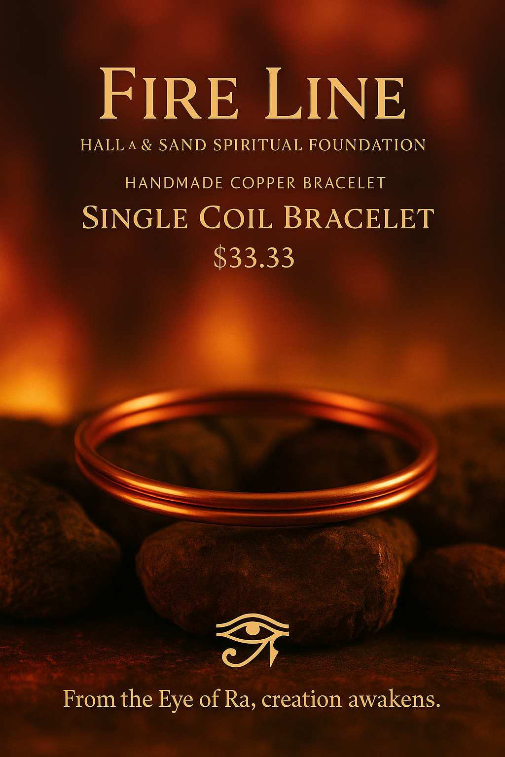Fire Line – Copper & Crystal Bracelets