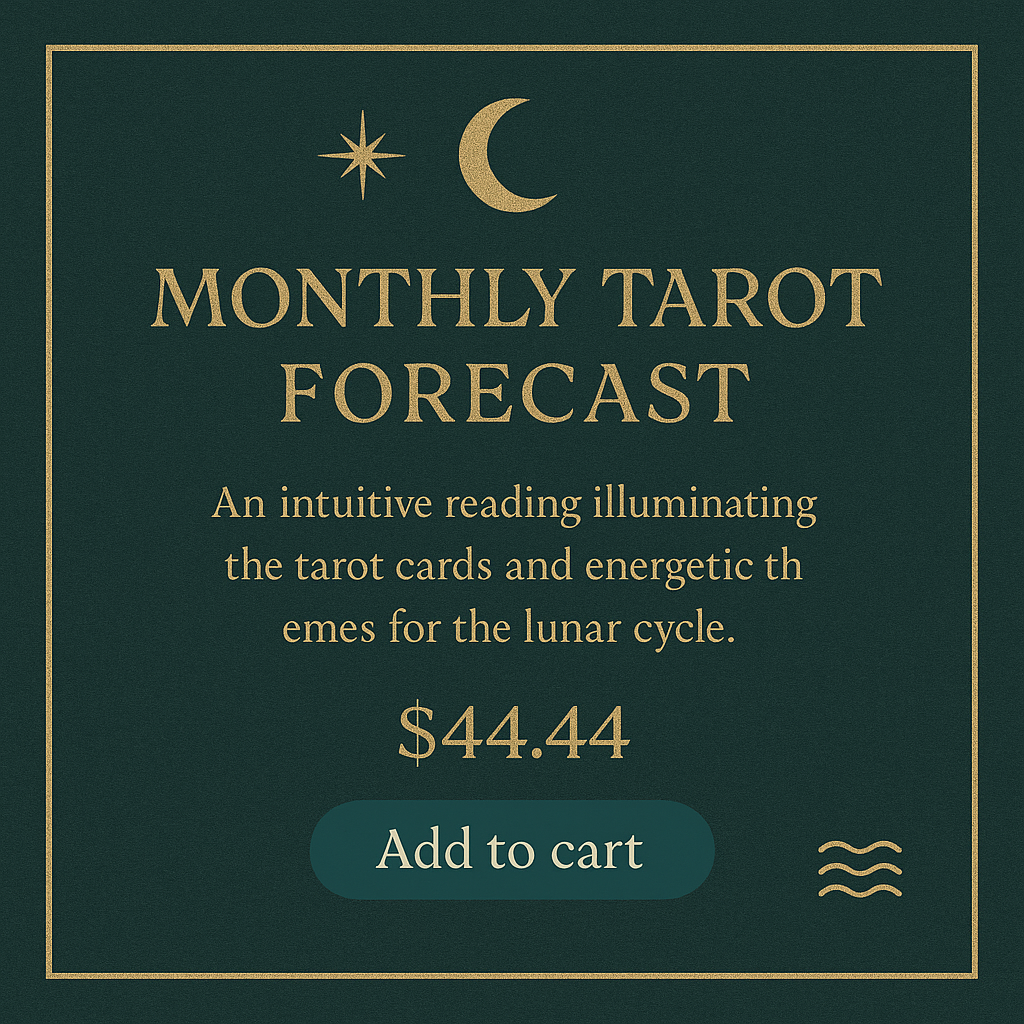 MONTHLY TAROT FORECAST (DIGITAL PDF)