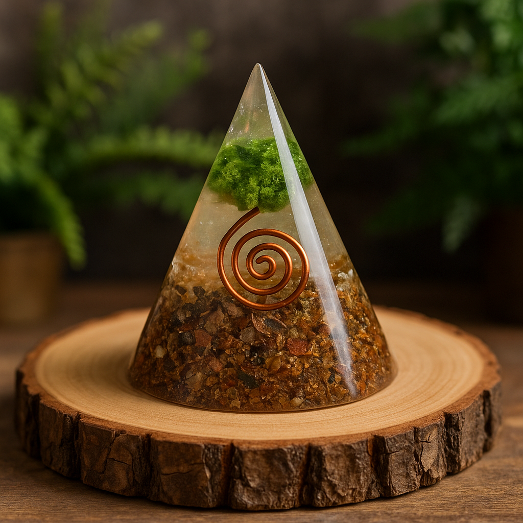 EARTH LINE – SMALL ORGONITE PYRAMID