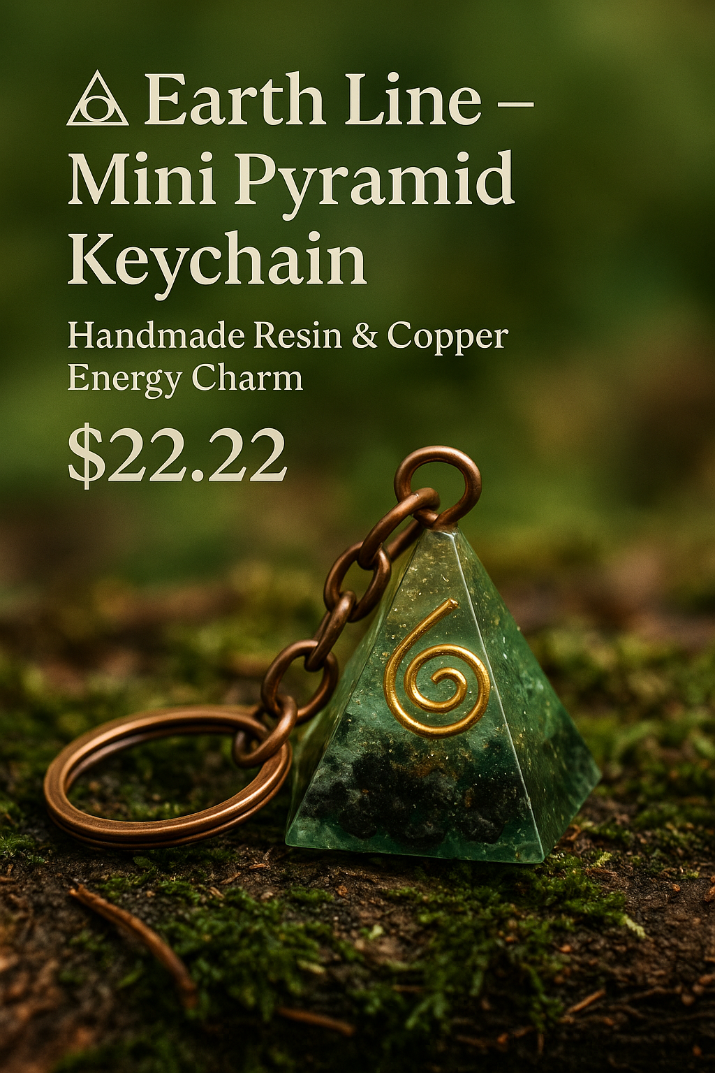 Earth Line – Resin & Copper Keychains