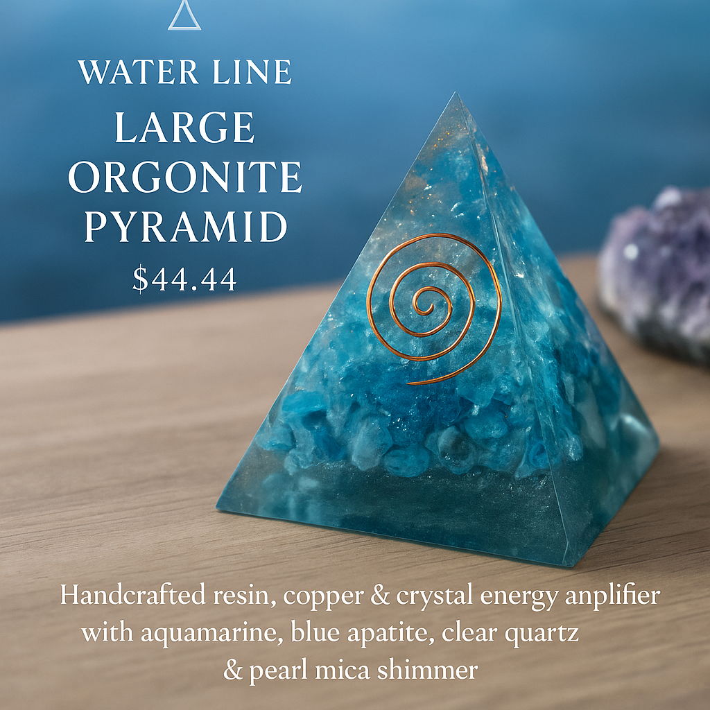 Water Line – Large Orgonite Pyramid