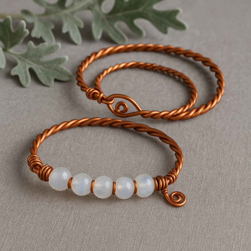 Air Line – Copper & Crystal Bracelets